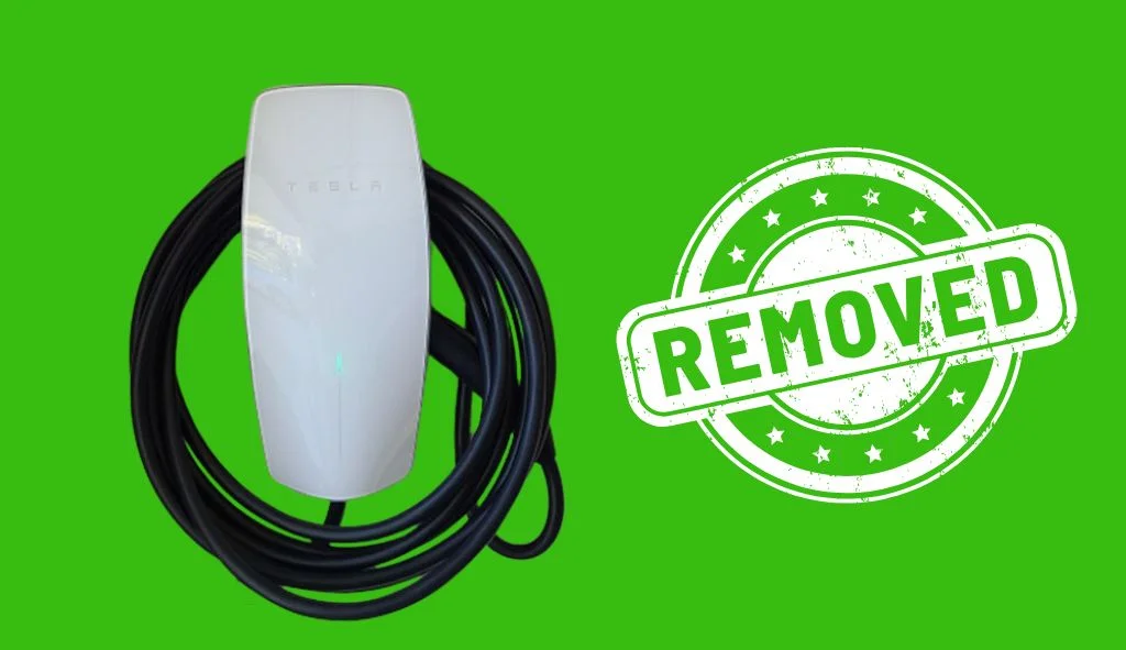 Remove Tesla charger from wall