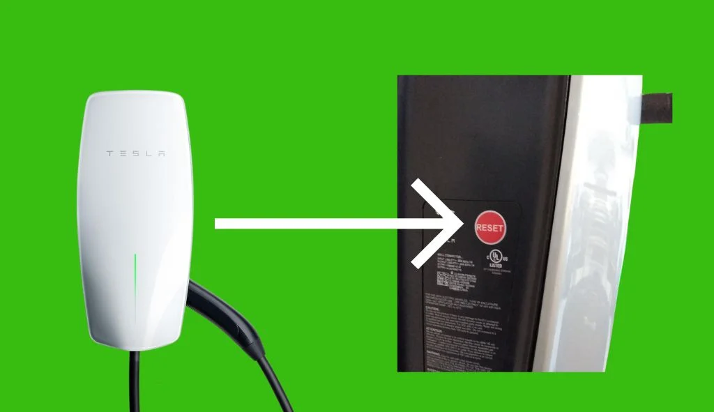 Tesla wall charger reset button