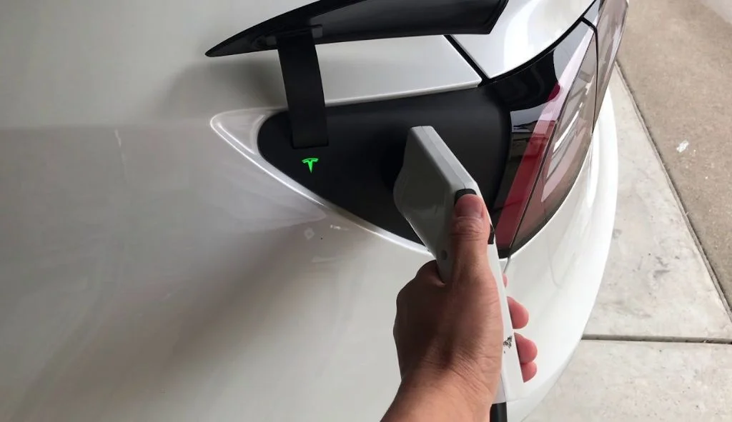 unplug Tesla charger